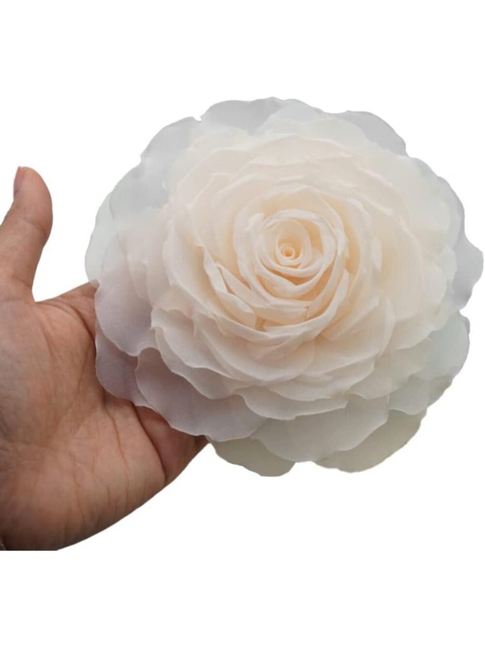 15cm Big Size Chiffon Flower Brooch Pin - Handmade Floral Accessory, Gift for